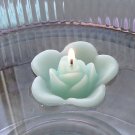 12 Mint Floating Rose Wedding Party Candles candle