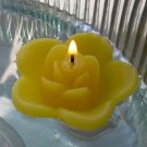 12 Sunflower Yellow Floating Rose Wedding Party Candles candle
