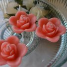 12 Coral Reef Floating Rose Wedding Party Candles candle