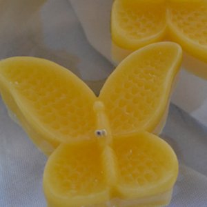 8 Sun Yellow Floating Butterfly Wedding Party Candles candle