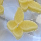 8 Light Yellow Floating Butterfly Wedding Party Candles candle