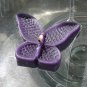 8 Purple Floating Butterfly Wedding Party Candles candle