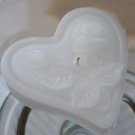 12 White Floating Heart& Roses Wedding Party Candles candle