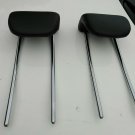 06-09 W251 MERCEDES R350 R320 R500 3RD ROW SEAT HEADREST PAIR BLACK LEATHER
