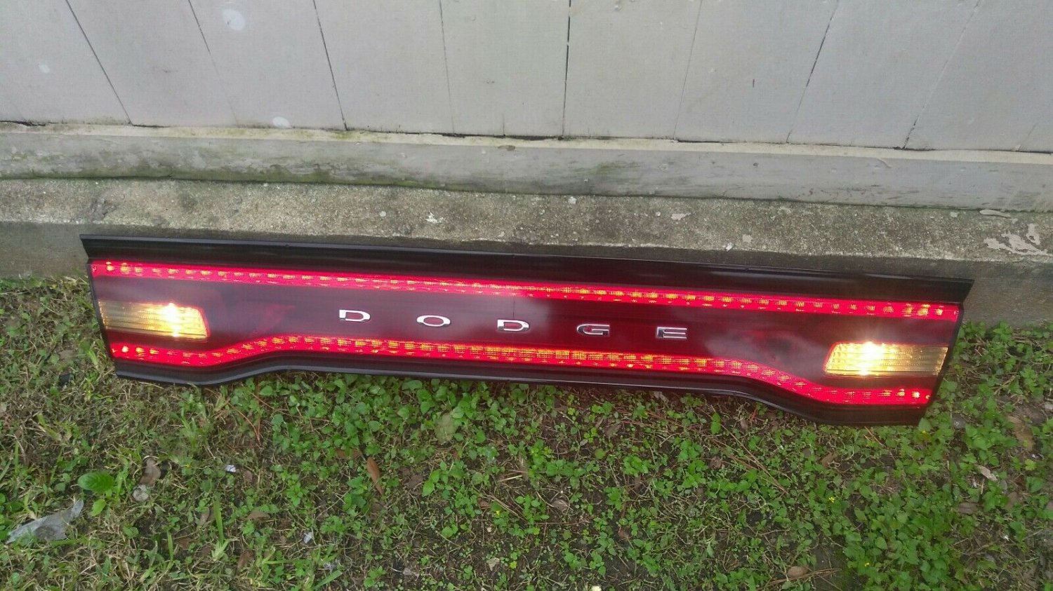 2011-2014 DODGE CHARGER TRUNK CENTER THIRD BRAKE LIGHT PANEL LED  SMOKED