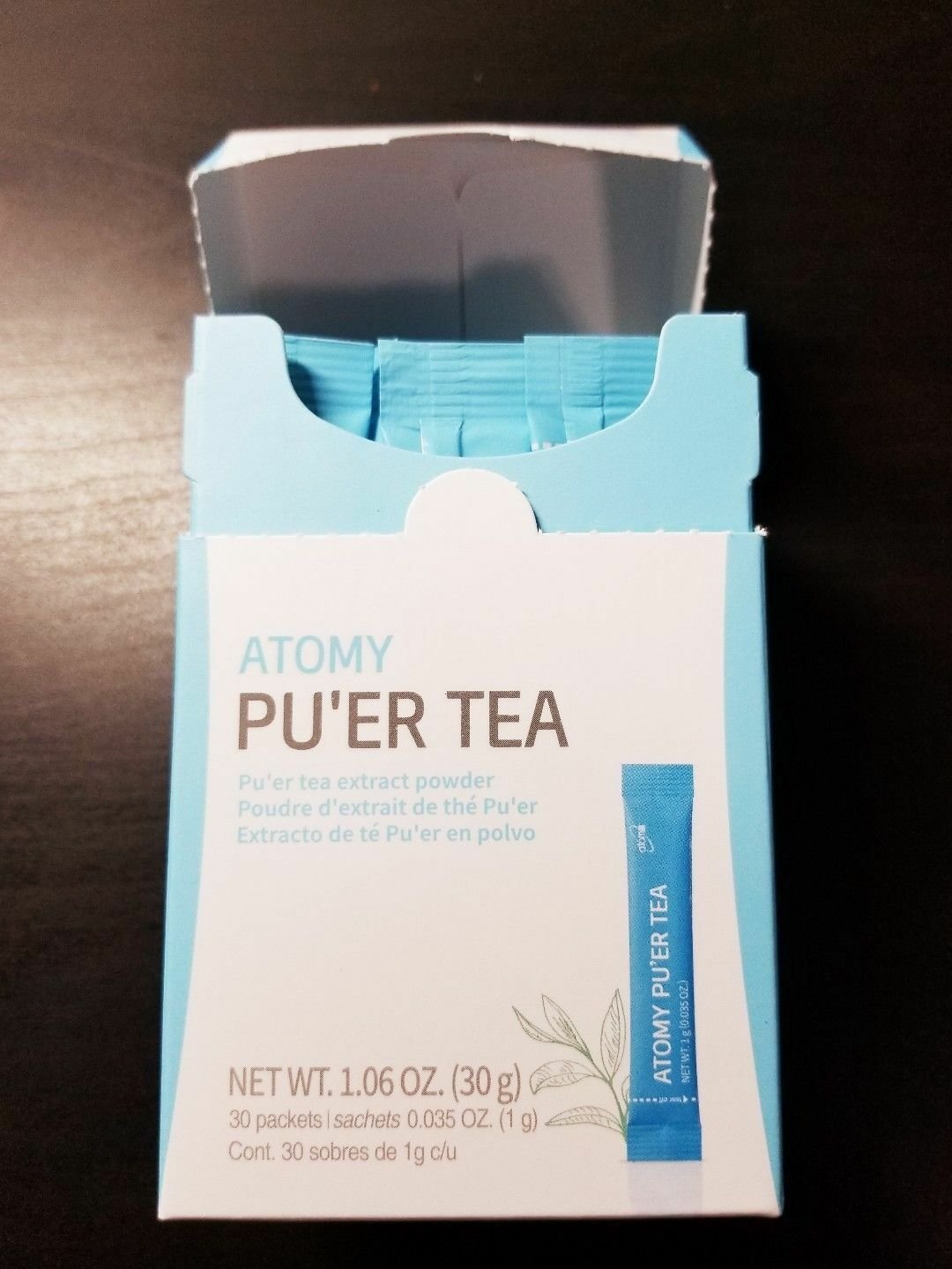 New Atomy Pu'er Tea Extract Powder - 30 Packets 0.035 oz