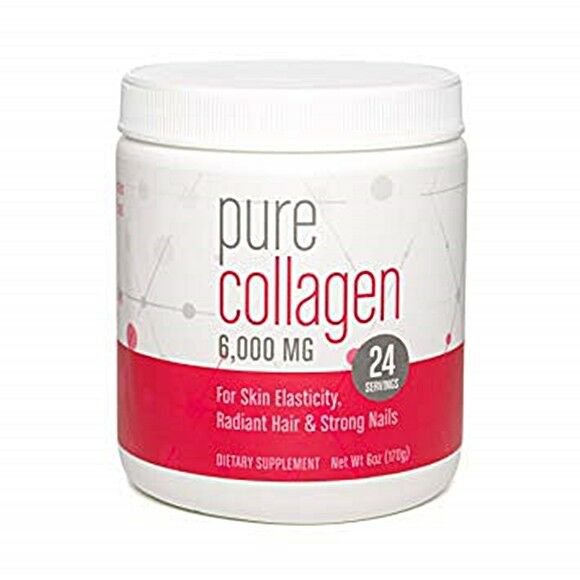 Pure Collagen 6,000MG Drink Mix Powder for Skin Elasticity, Radiant