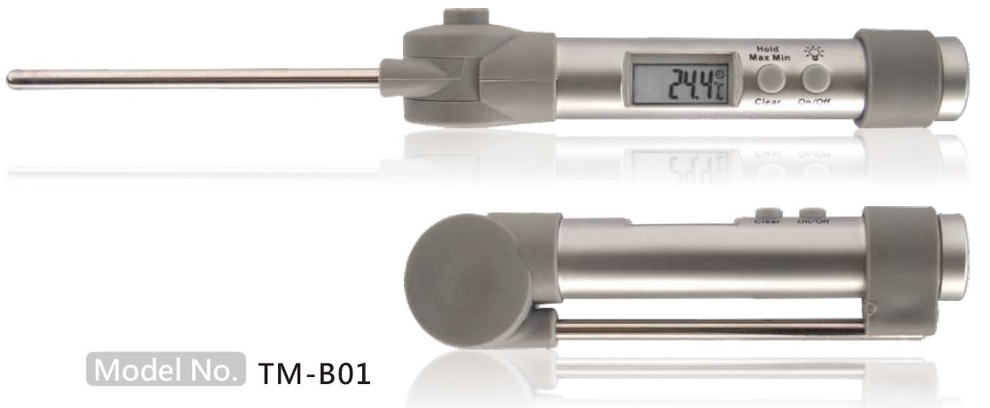 TM-B01 Foldable Contact Type Thermometer with Rotatable Probe