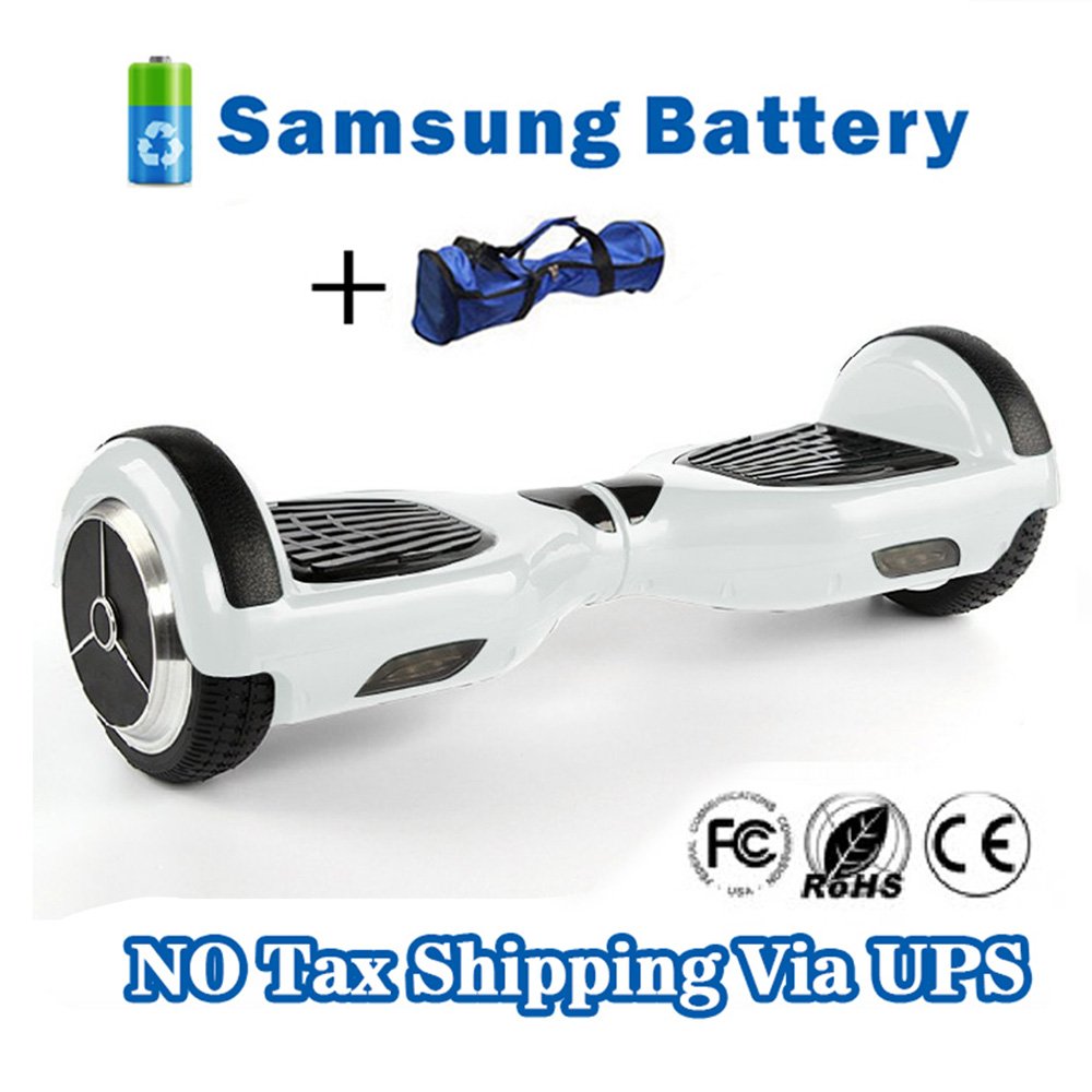 Self Balancing 2 Wheels Hover Board Electric Scooter Skateboard White
