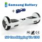 Self Balancing 2 Wheels Hover Board Electric Scooter Skateboard White