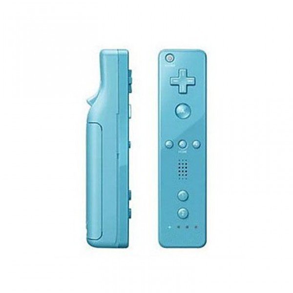 2 in 1 Remote Controller Built in Motion Plus for Nintendo Wii Blue