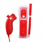 MotionPlus Remote Controller and Nunchuk + Case for Wii/Wii U Red