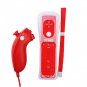 MotionPlus Remote Controller and Nunchuk + Case for Wii/Wii U Red