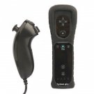 MotionPlus Remote Controller and Nunchuk + Case for Wii/Wii U Black