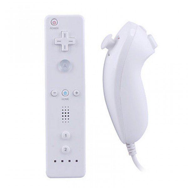 Remote and Nunchuk Controller for Wii/Wii U White