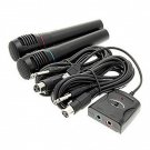 2 x 6 in 1 Wired Microphone Mic Set for Wii/Wii U/PS3/PS2/Xbox360/PC