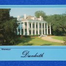 BEAUTIFUL DUNLEITH PLANTATION POSTCARD NATCHEZ MISSISSIPPI GREEK REVIVAL HOUSE