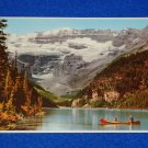VINTAGE BANFF NATIONAL PARK ALBERTA CANADA POSTCARD LAKE LOUISE & MOUNT VICTORIA