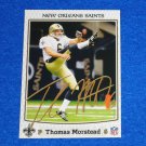 AWESOME NEW ORLEANS SAINTS THOMAS MORSTEAD TRADING CARD NFL PLAYER PUNTER SMU