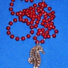 UNIQUE AND DAZZLING AUTHENTIC NEW ORLEANS SEAHORSE MARDI GRAS BEAD MARINE FISH