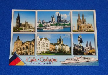 Brand New Beautiful Scenes Of Cologne Germany Postcard Unused Koln Rhine Ruhr