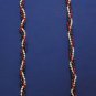 COOL TWISTED RED, WHITE & BLUE AUTHENTIC MARDI GRAS BEAD FOURTH OF JULY OLYMPICS