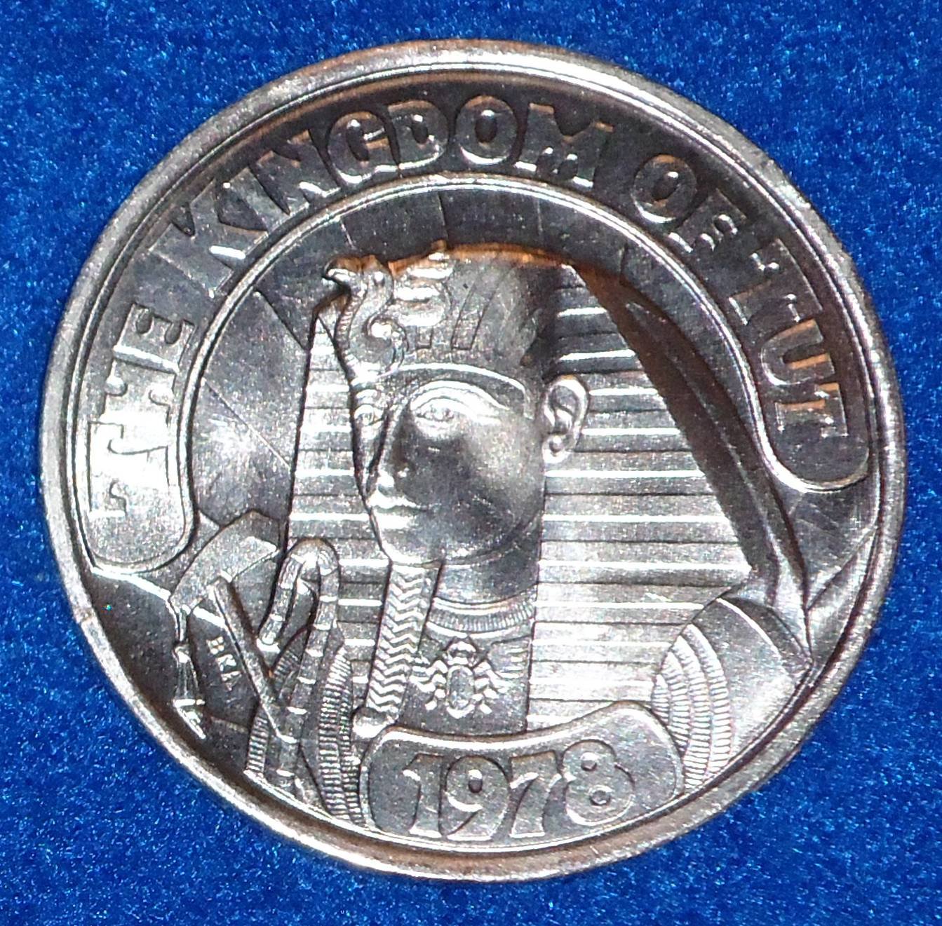 KING TUT EGYPTIAN AUTHENTIC NEW ORLEANS MARDI GRAS DOUBLOON TOKEN ...