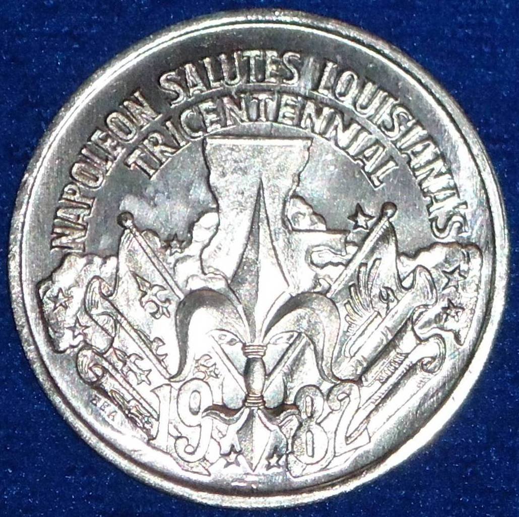 LOUISIANA'S TRICENTENNIAL AUTHENTIC NEW ORLEANS MARDI GRAS DOUBLOON ...