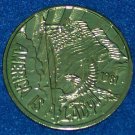 AMERICA IS A LADY NOLA MARDI GRAS DOUBLOON USA FLAG STARS STRIPES BALD EAGLE