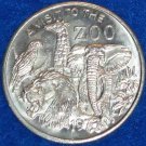 A VISIT TO THE ZOO NEW ORLEANS MARDI GRAS DOUBLOON ELEPHANT PARROT GIRAFFE LION
