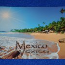 ***BRAND NEW*** EXTRAORDINARY UNUSED MEXICO BEACH POSTCARD SHORELINE PALM TREES