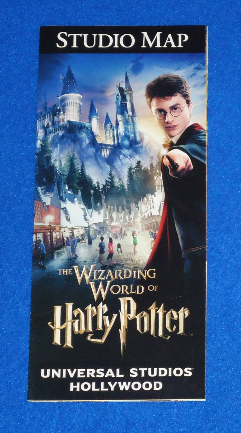 BRAND NEW UNIVERSAL STUDIOS HOLLYWOOD SOUVENIR MAP HARRY POTTER ...