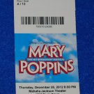 MARY POPPINS TICKET STUB JULIE ANDREWS DICK VAN DYKE DISNEY MUSICAL P L TRAVERS MARY POPPINS TICKET STUB JULIE ANDREWS DICK VAN DYKE DISNEY MUSICAL P L TRAVERS