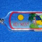 *BRAND NEW* RADIANT KEY WEST FLORIDA BEACH UMBRELLA PALM TREES KEYCHAIN WITH TAG
