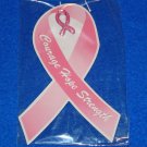 *BRAND NEW* BREAST CANCER PIN THINK PINK COURAGE HOPE STRENGTH *FACTORY SEALED*