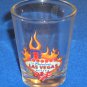 ***BRAND NEW*** LAS VEGAS SIGN FLAMES DICE SHOT GLASS SIN CITY COLLECTOR'S ITEM