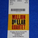 MILLION DOLLAR QUARTET TICKET STUB JUKEBOX MUSICAL ELVIS CASH PERKINS LEE LEWIS