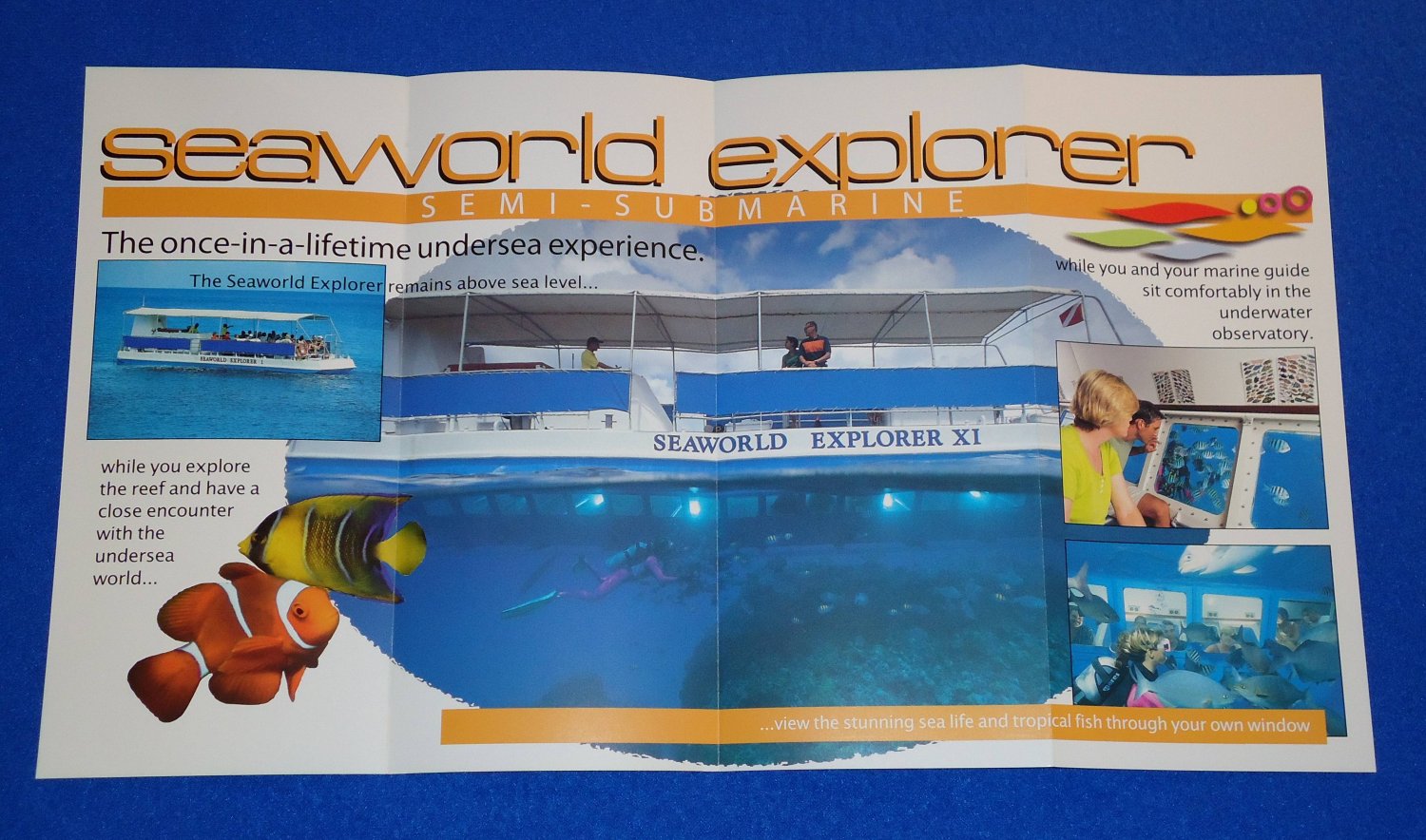 *BRAND NEW* SEAWORLD EXPLORER UNDERSEA ADVENTURE BROCHURE NASSAU BAHAMAS