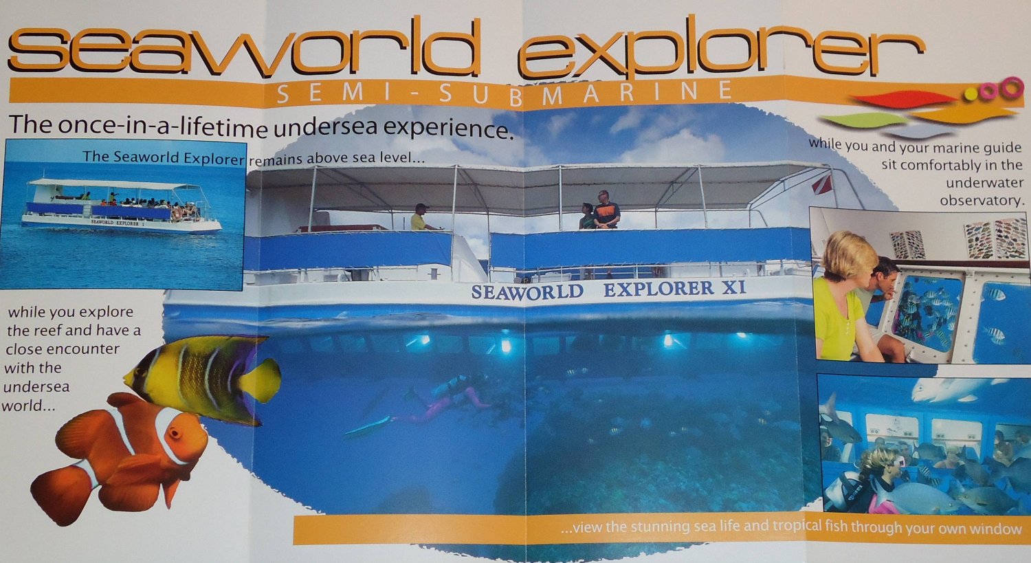 *BRAND NEW* SEAWORLD EXPLORER UNDERSEA ADVENTURE BROCHURE NASSAU BAHAMAS