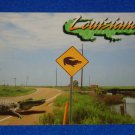 *BRAND NEW* IRRESISTIBLE LOUISIANA ALLIGATOR CROSSING SIGN POSTCARD COLLECTIBLE