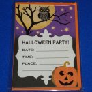 10 BRAND NEW DYNAMIC HALLMARK HALLOWEEN PARTY INVITATION CARDS PUMPKIN OWL MOON
