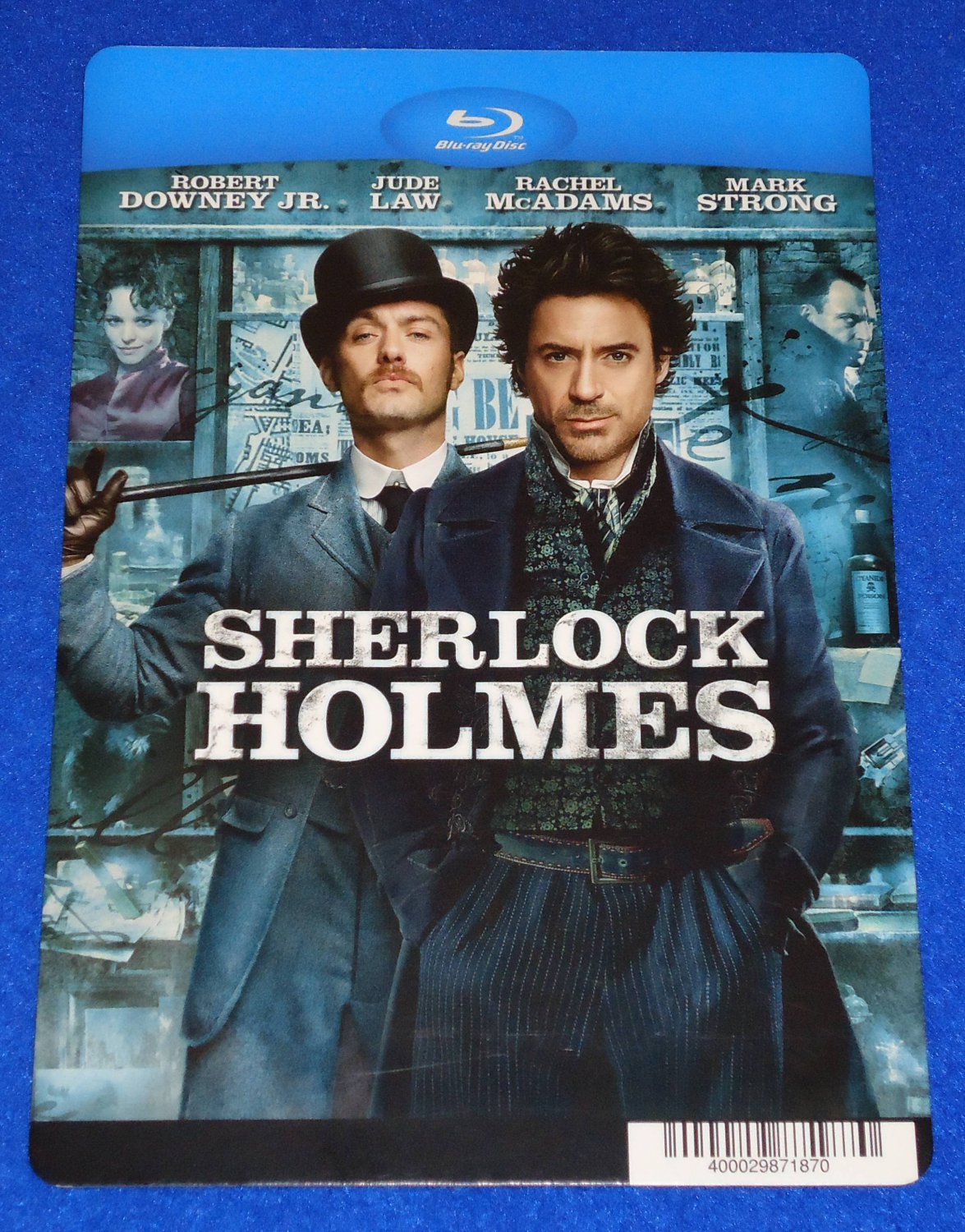 STRIKING SHERLOCK HOLMES MOVIE PLACARD ROBERT DOWNEY JR. JUDE LAW ...