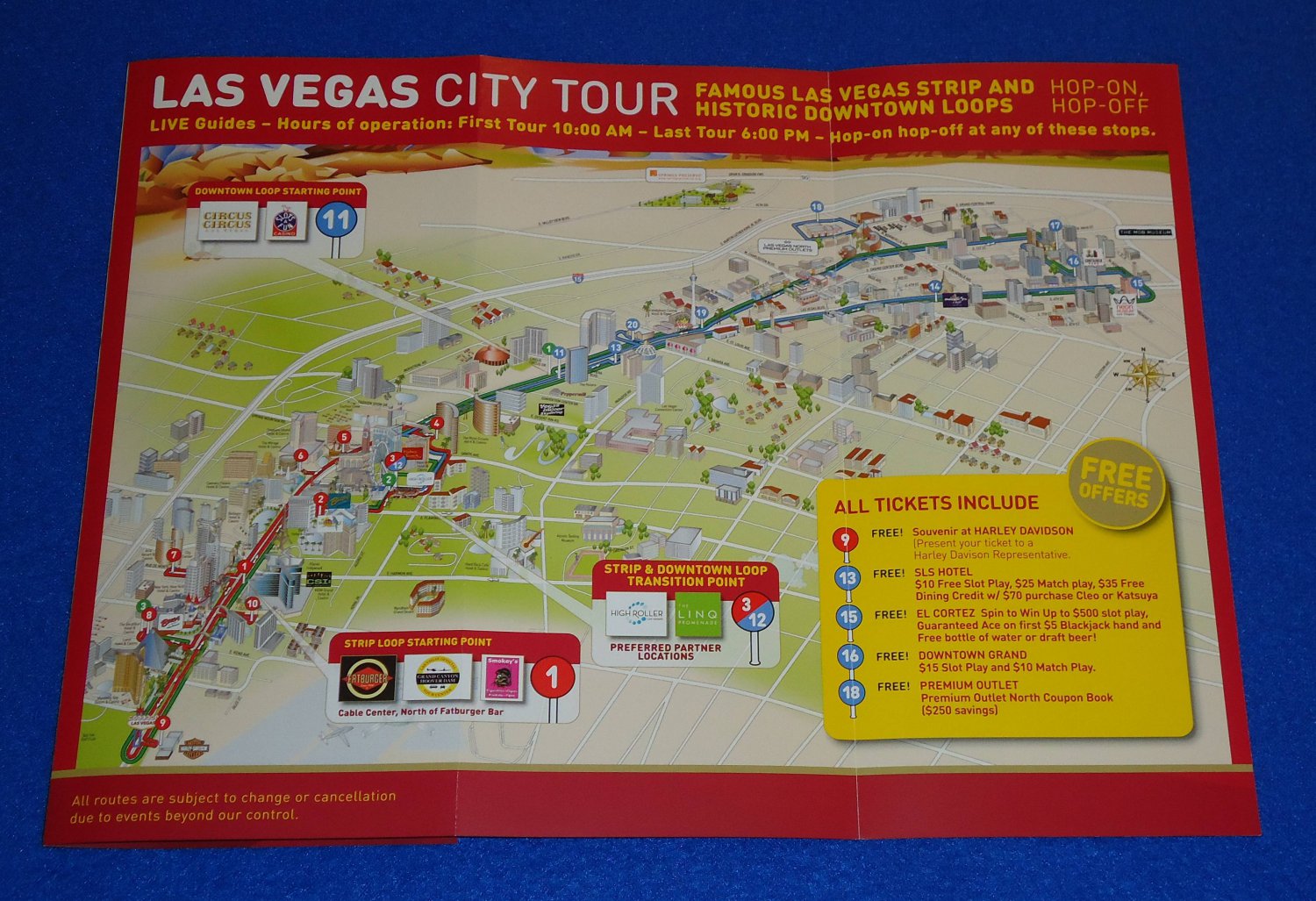 Hop On Hop Off Las Vegas Map 
