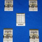 FIVE (5) 2019 NEW ORLEANS SAINTS SCHEDULE POCKET CARD SOUVENIR DREW BREES PAYTON FIVE (5) 2019 NEW ORLEANS SAINTS SCHEDULE POCKET CARD SOUVENIR DREW BREES PAYTON