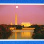 BRAND NEW RADIANT WASHINGTON MONUMENT LINCOLN MEMORIAL POSTCARD WASHINGTON D.C.