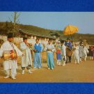 VINTAGE COOL KOREAN TRADITIONAL WEDDING PARTY RETURNING TO GROOM'S HOME POSTCARD