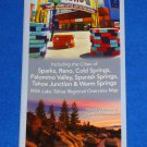 BRAND NEW REMARKABLE NEVADA RENO SPARKS LAKE TAHOE REGIONAL MAP FLYER REFERENCE