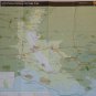 BRAND NEW STAGGERING LOUISIANA ATCHAFALAYA MAP CIRCULAR NATIONAL HERITAGE AREA