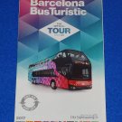 BRAND NEW VIBRANT BARCELONA BUSTURISTIC OFFICIAL TOUR HOP ON HOP OFF MAP FLYER