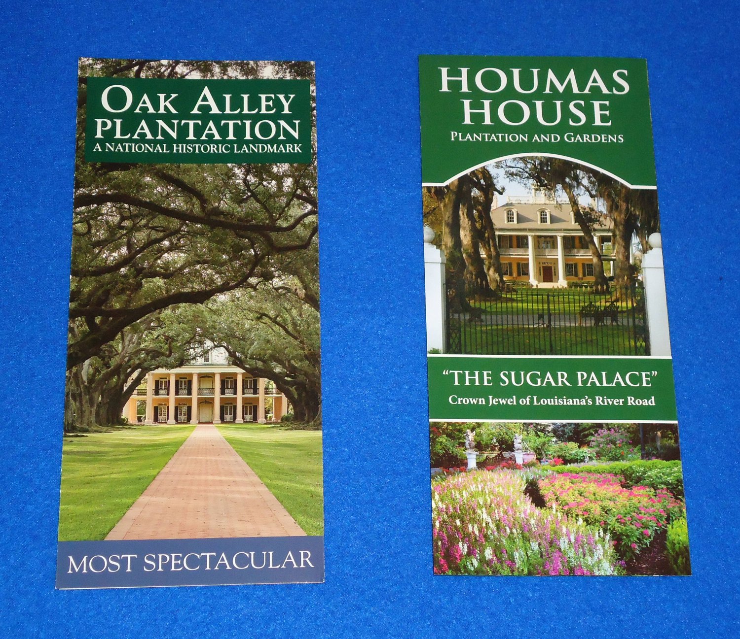 NEW OAK ALLEY NATIONAL HISTORIC LANDMARK BROCHURE + BONUS HOUMA HOUSE